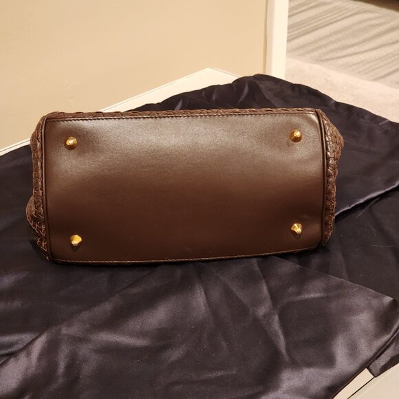 Excellent!! CHRISTIAN DIOR: Soft leather Woven “Lady Dior” bag - Picture 6 of 15